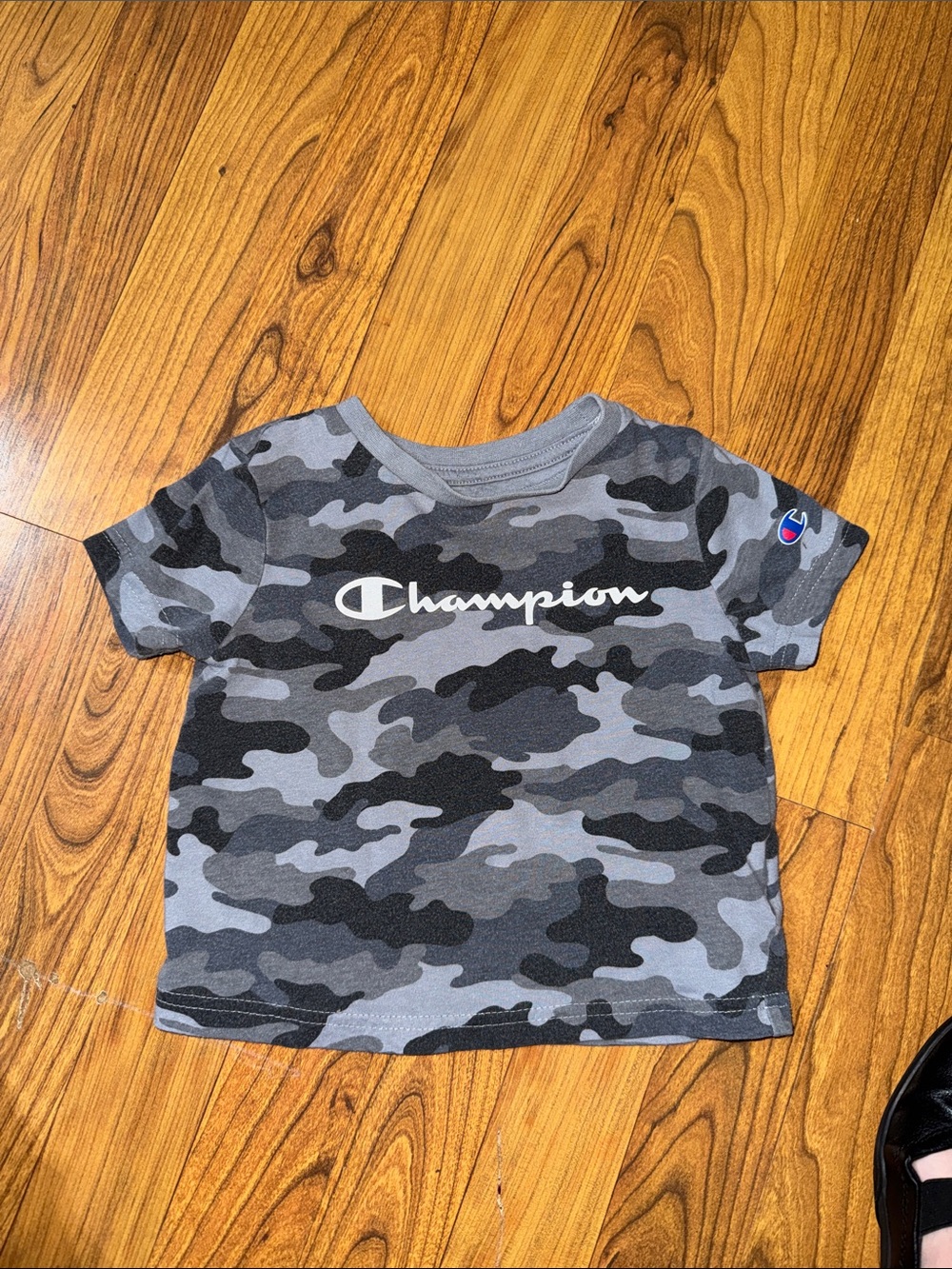 Champion Gray Camo Short Sleeve Tee